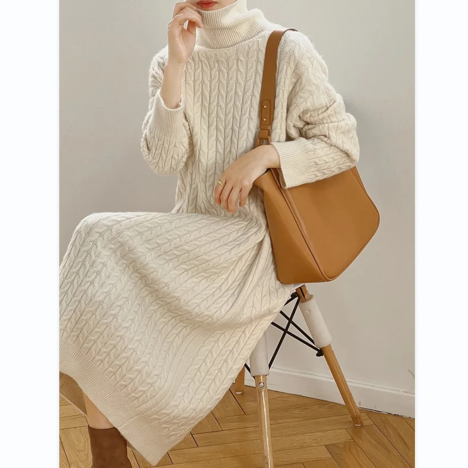 2025 Autumn Winter New Product Fashionable and Stylish Knitted Sweater Medium To Long Sleeve High Collar Sweater Dress CQ368
2025 Autumn Winter New Product Fashionable and Stylish Knitted Sweater Medium To Long Sleeve High Collar Sweater Dress CQ368