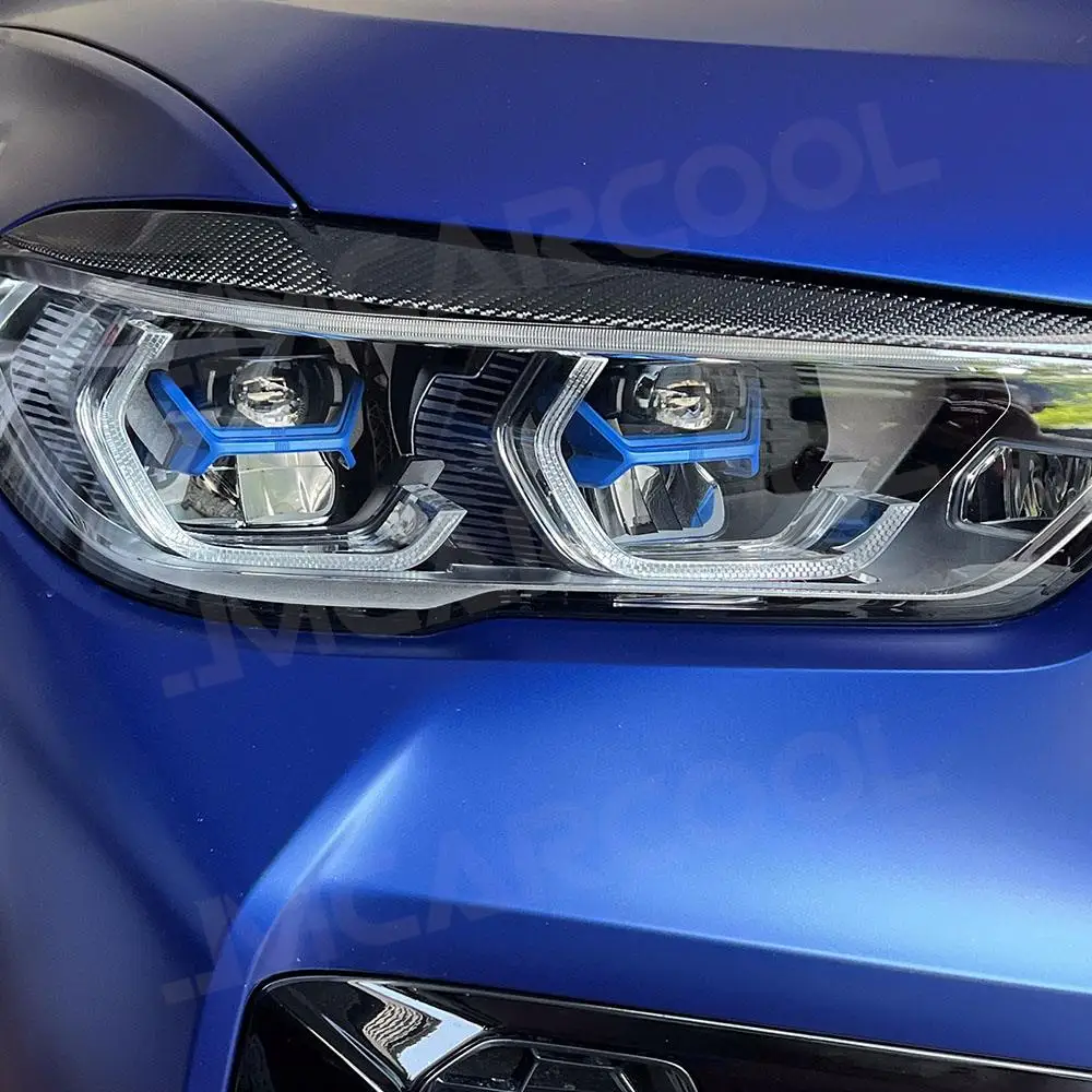 JMCARCOOL Car Front Foglamp Eyebrow Sticker Headlight Trim Cover For BMW X5 G05 F95 X6 G06 2019- 2022 Carbon Fiber Accessories
JMCARCOOL Car Front Foglamp Eyebrow Sticker Headlight Trim Cover For BMW X5 G05 F95 X6 G06 2019- 2022 Carbon Fiber Accessories