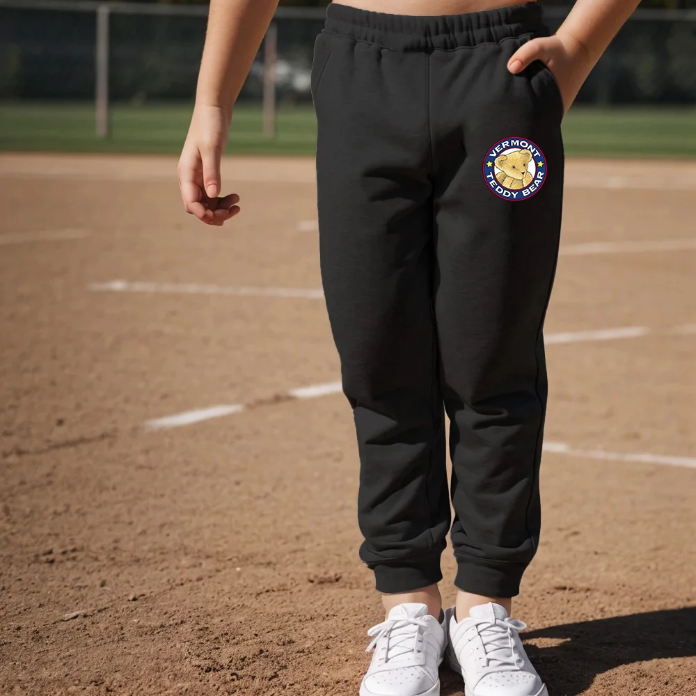 Fall new girls' hoodie pants Children's sweatpants Elastic waist pocket children's pants Cartoon bear winter pants
Fall new girls' hoodie pants Children's sweatpants Elastic waist pocket children's pants Cartoon bear winter pants
