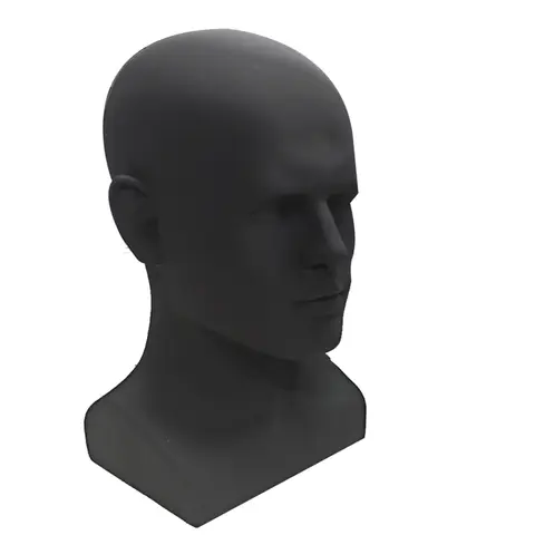 ABHU Male Mannequin Head Professional Manikin Head For Display Wigs Hats Headphone Display Stand