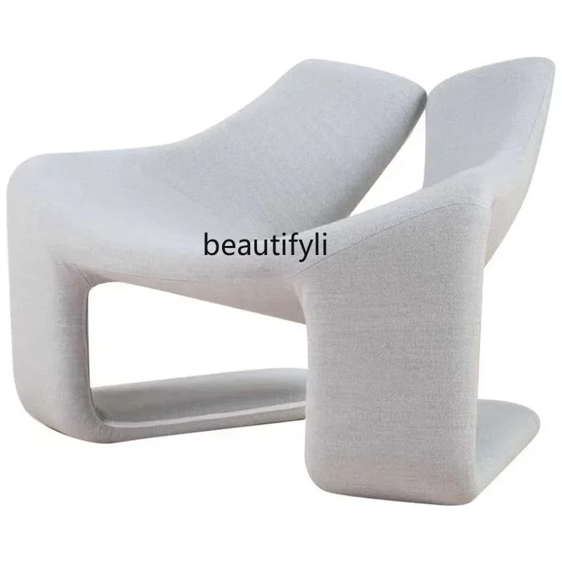 A Designer leisure chair FRP hollow special-shaped fabric single chair creative living room lazy chair
A Designer leisure chair FRP hollow special-shaped fabric single chair creative living room lazy chair