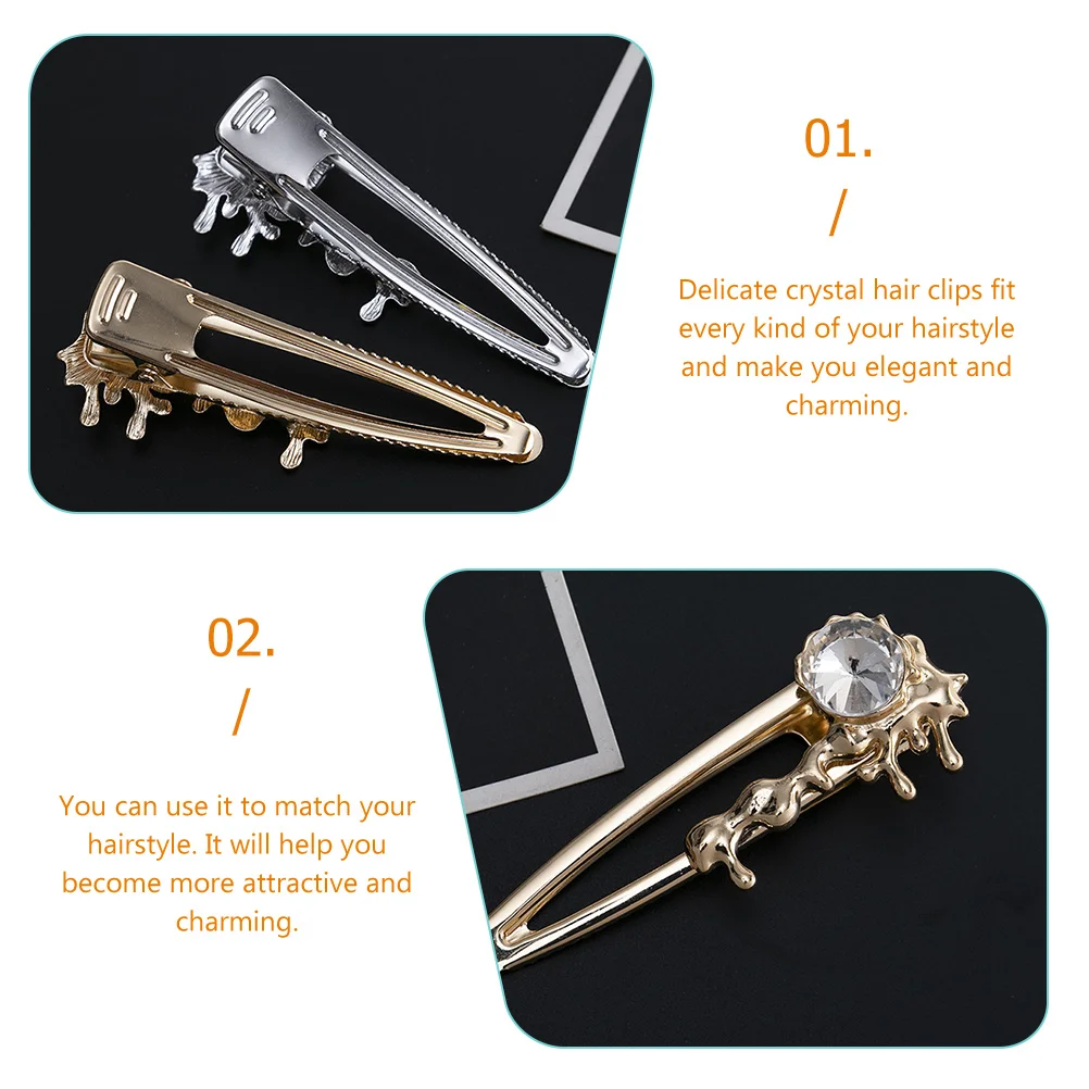 4Pcs Crystal Metal Hair Clips Shiny Rhinestone Barrettes Durable Alloy Women Hair Accessories Elegant Hairstyle Decor
4Pcs Crystal Metal Hair Clips Shiny Rhinestone Barrettes Durable Alloy Women Hair Accessories Elegant Hairstyle Decor
