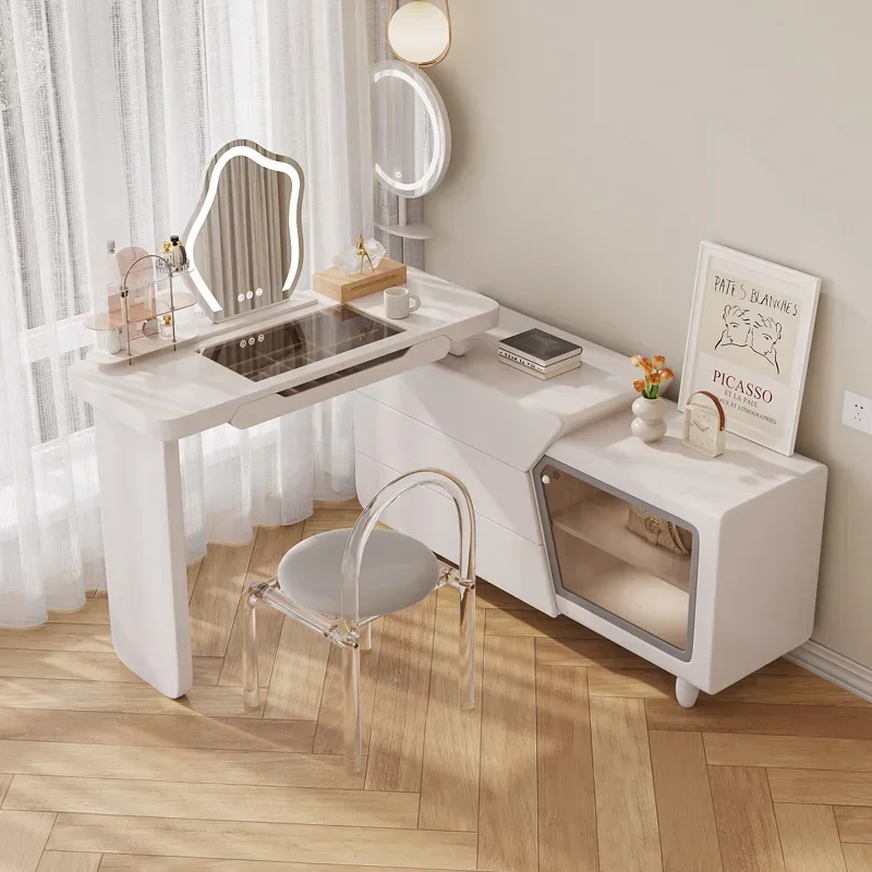 Modern Large Makeup Mirror Dressing Table Chair Bedroom Dressing Table 4 Drawers Vanity Comodas Con Cajones Hotel Furniture
Modern Large Makeup Mirror Dressing Table Chair Bedroom Dressing Table 4 Drawers Vanity Comodas Con Cajones Hotel Furniture