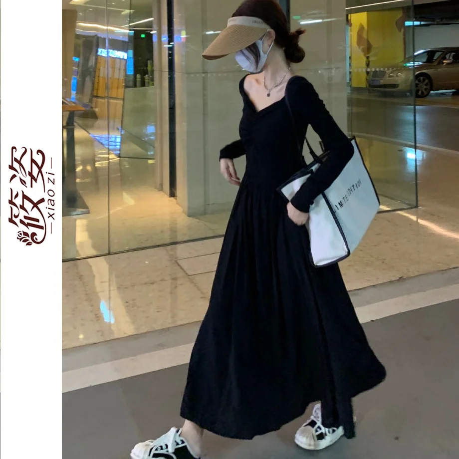 2023 New Slim Retro Style Dress Women's Black Small Long Sleeve Skirt Faldas Fashion Clothes for Women Skirts
2023 New Slim Retro Style Dress Women's Black Small Long Sleeve Skirt Faldas Fashion Clothes for Women Skirts