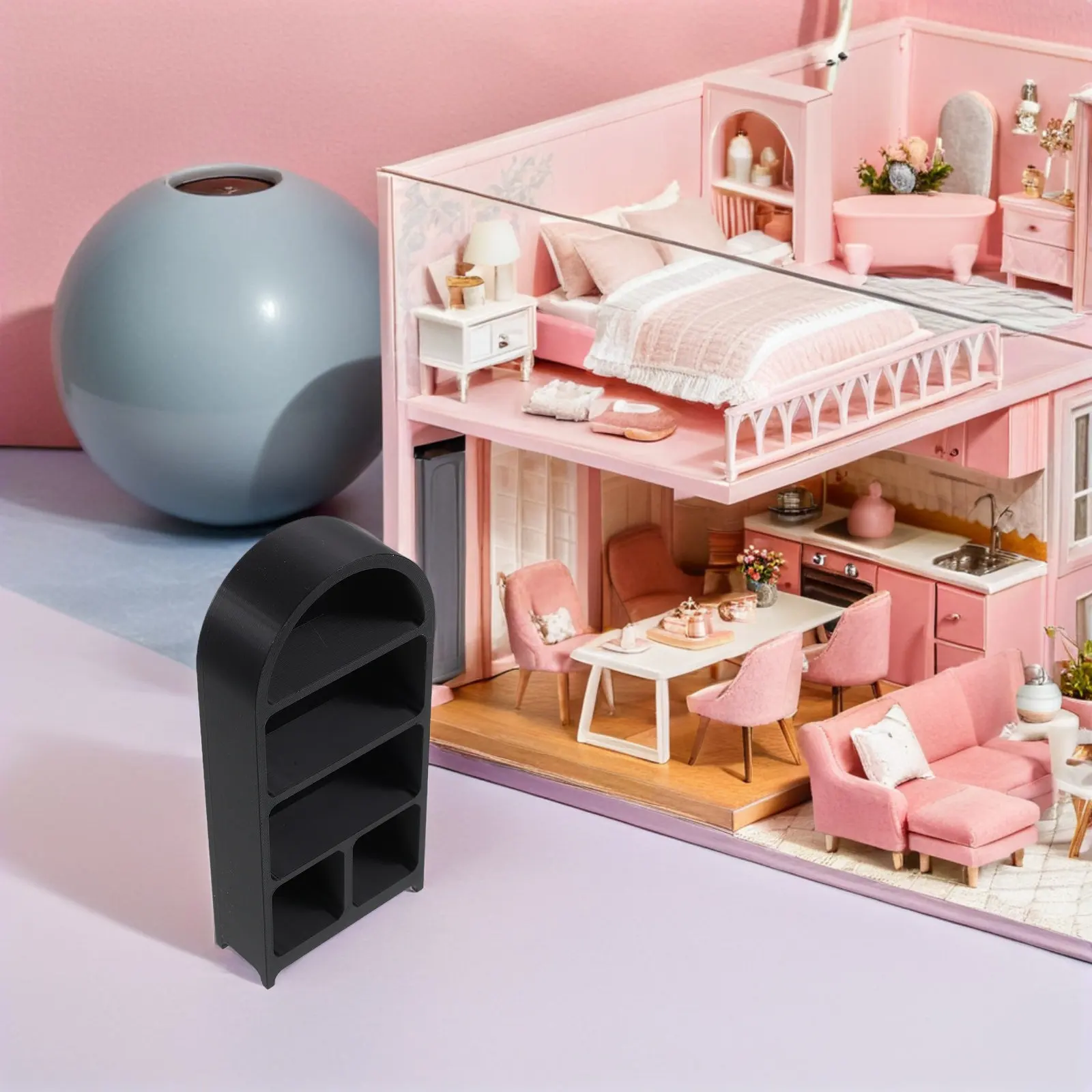 Miniature 1:12 Scale Dollhouse Bookshelf Cabinet for Realistic Mini Scene Display Storage Organizing Decorative Shelf Unit Kids
Miniature 1:12 Scale Dollhouse Bookshelf Cabinet for Realistic Mini Scene Display Storage Organizing Decorative Shelf Unit Kids