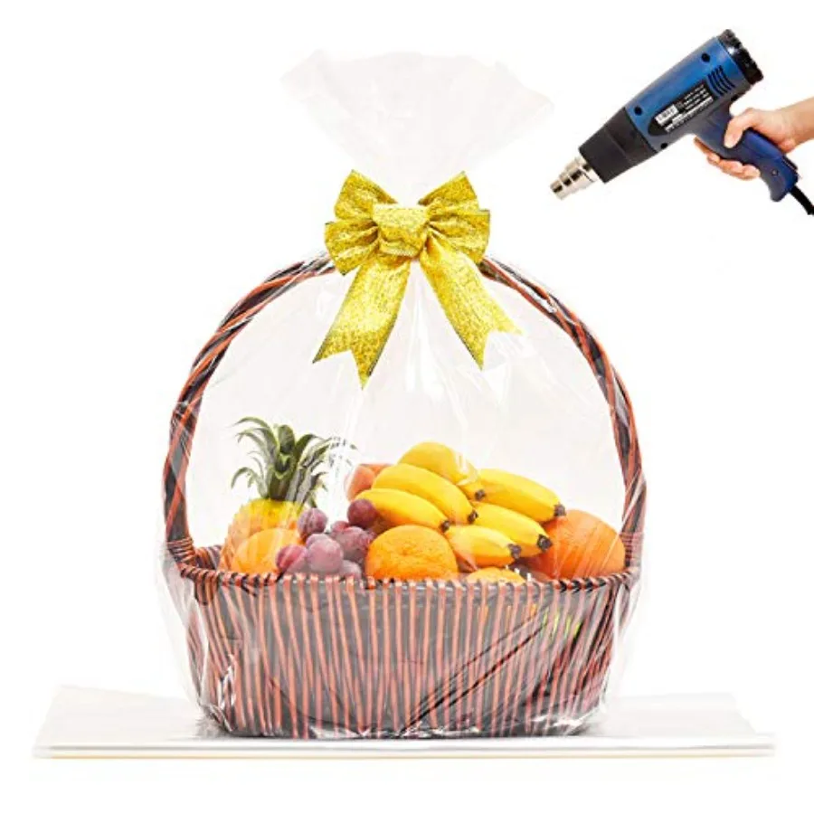 32x40 inch, Easter Basket Cellophane Shrink Bags, Shrink Wrap Bags Large, Clear, 5 Packs
32x40 inch, Easter Basket Cellophane Shrink Bags, Shrink Wrap Bags Large, Clear, 5 Packs