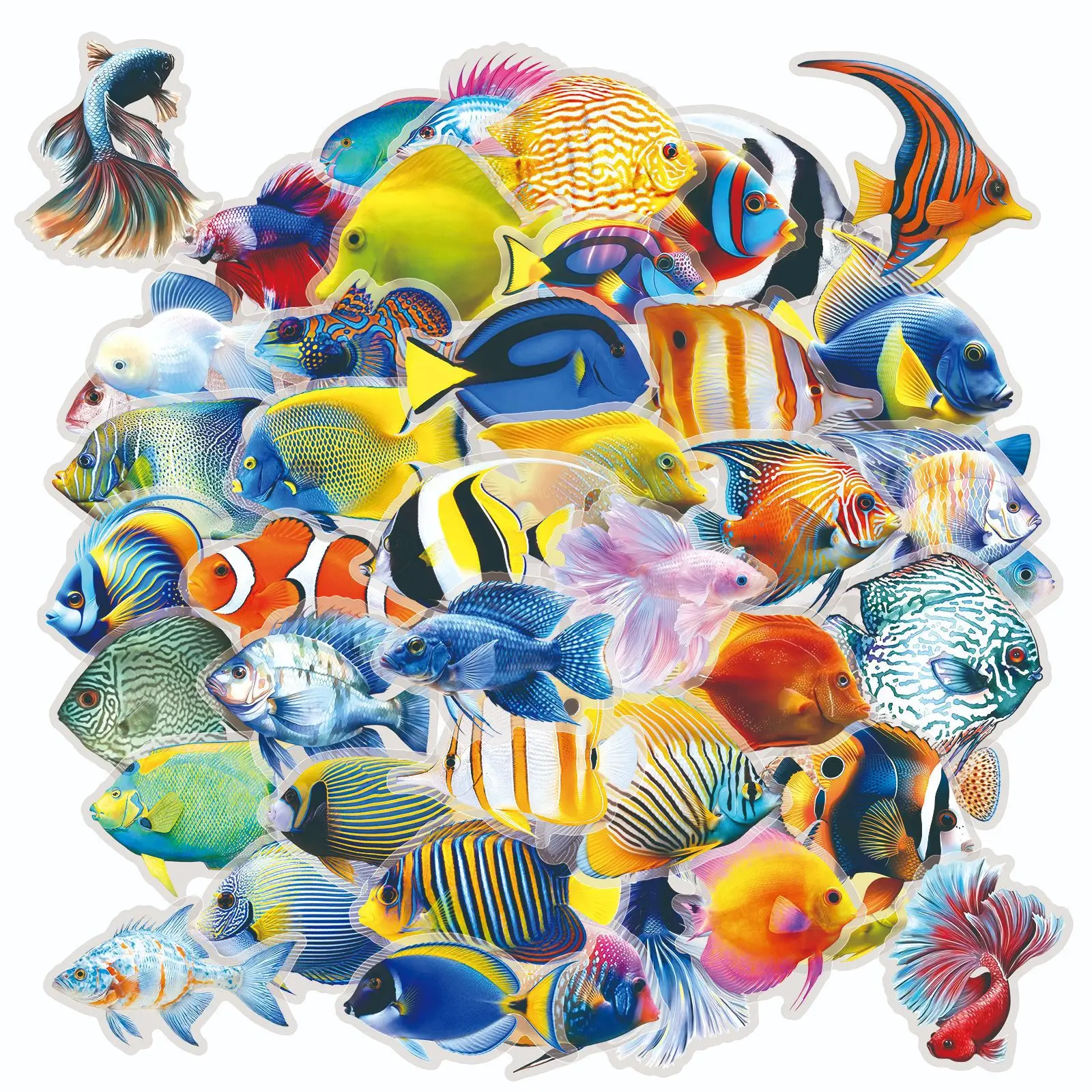 50Pcs Cute Fish Stickers Fish Transparent Aesthetic Decals For Laptop Scrapbook Luggage Guitar Helmet DIY Vinyl Stickers
50Pcs Cute Fish Stickers Fish Transparent Aesthetic Decals For Laptop Scrapbook Luggage Guitar Helmet DIY Vinyl Stickers