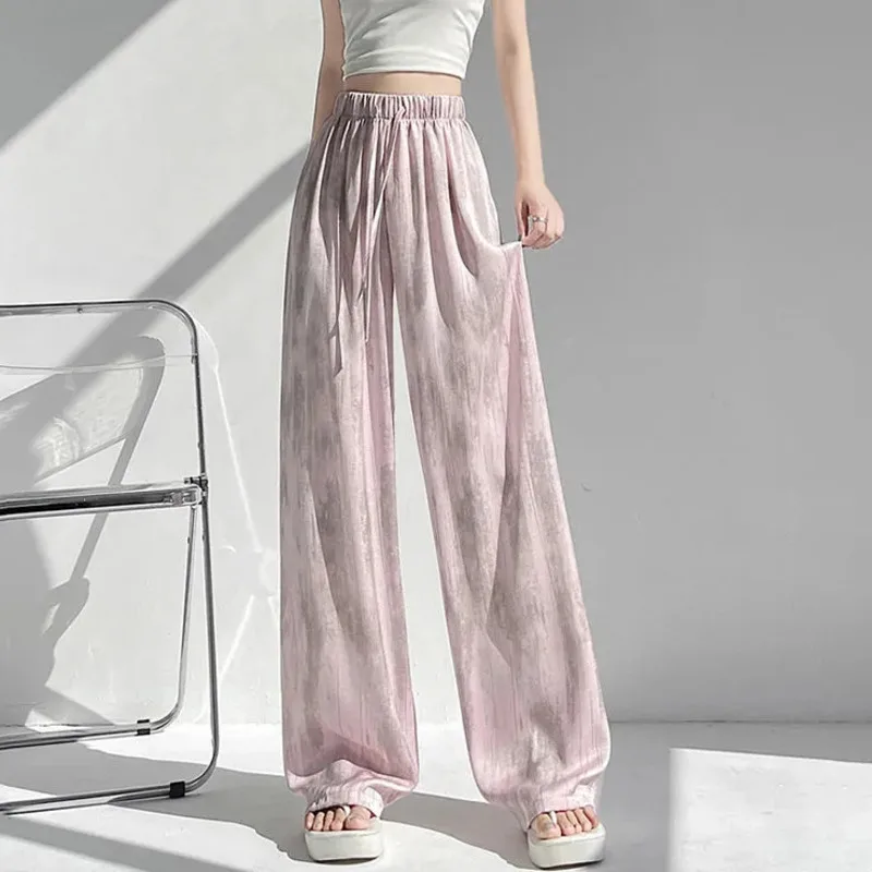 Elegant Women Wide Leg Pants 2025 Spring Summer Streetwear High Waist Baggy Pantalon Fashion Floral Printed Trousers
Elegant Women Wide Leg Pants 2025 Spring Summer Streetwear High Waist Baggy Pantalon Fashion Floral Printed Trousers