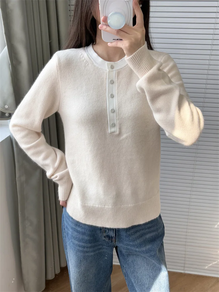 Women's O Neck Knitted Pullover Long Sleeve 2025 Summer New Contrast Color Sweater Tops Female Fashion Simple Casual Jumper Chic
Women's O Neck Knitted Pullover Long Sleeve 2025 Summer New Contrast Color Sweater Tops Female Fashion Simple Casual Jumper Chic