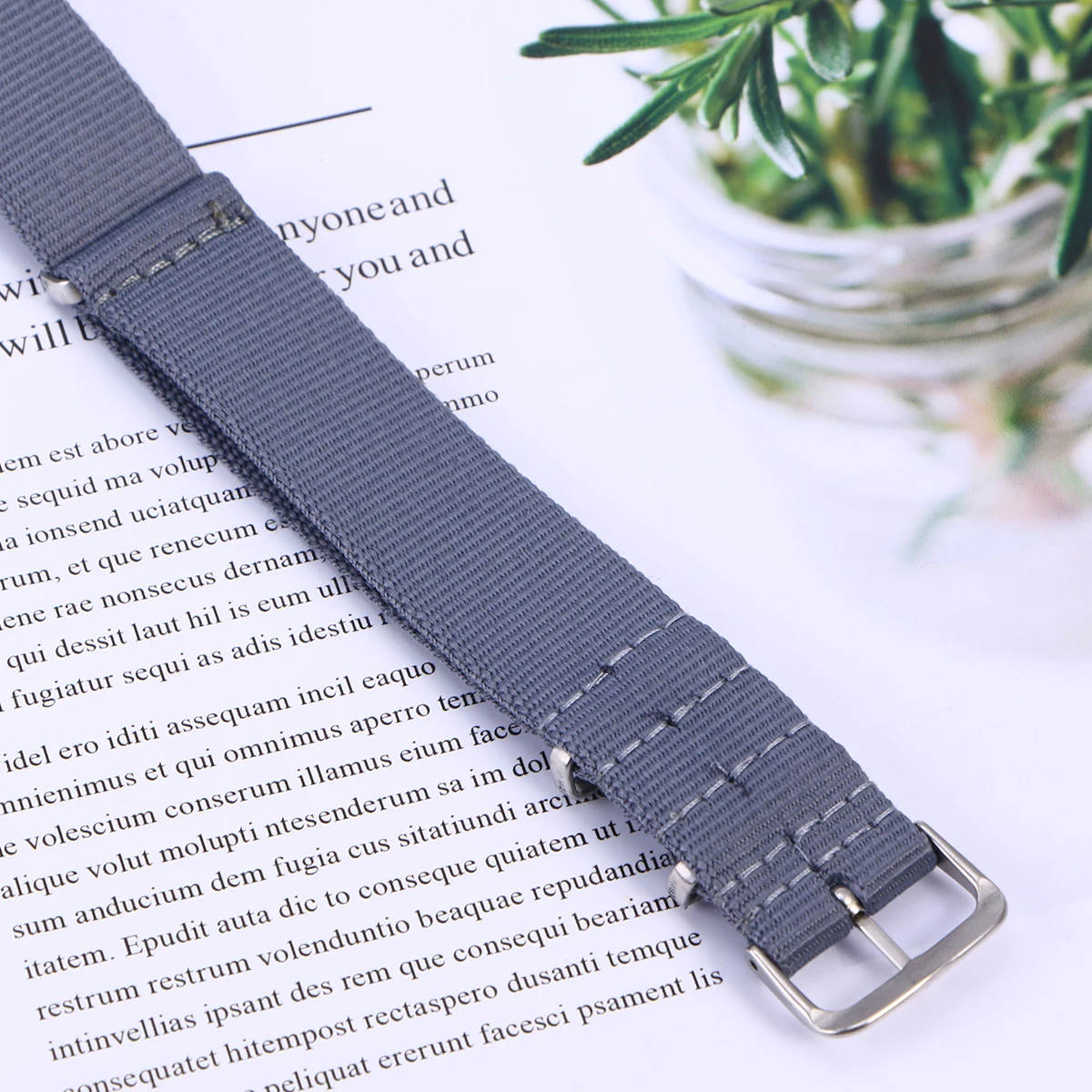 Nylon Strap Grey Watch 18mm Bands Water Proof Mechanically Braided Lasting Comfort
Nylon Strap Grey Watch 18mm Bands Water Proof Mechanically Braided Lasting Comfort