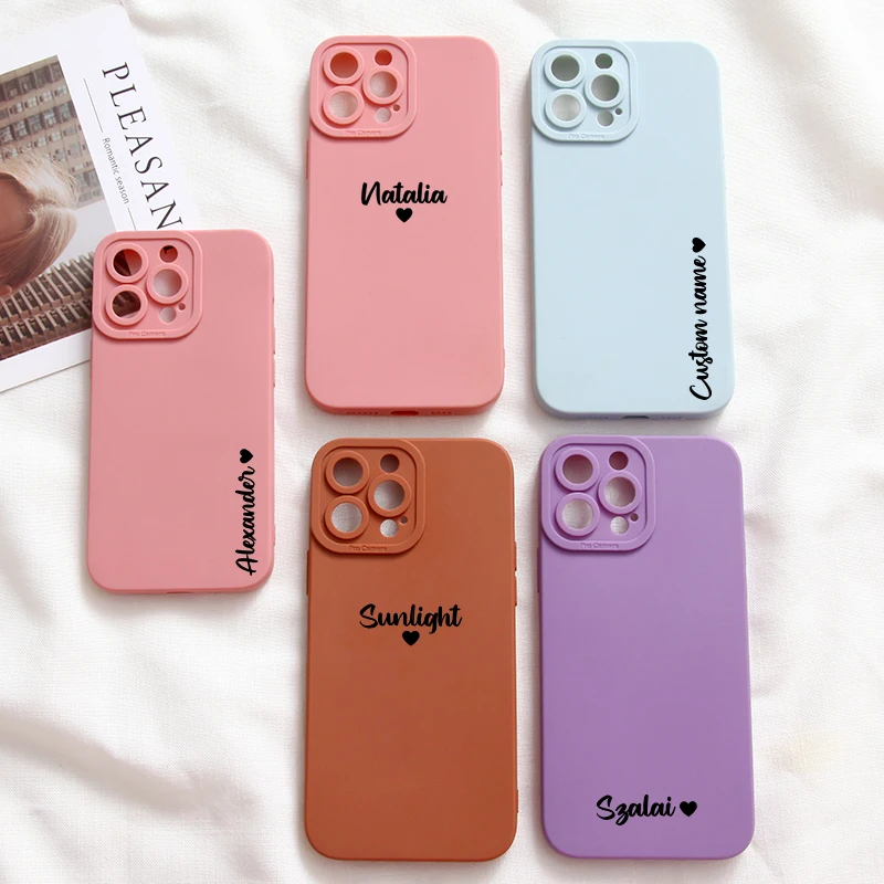 Personalised Custom Name Phone Case for iPhone 14 13 12 11 Pro Max X XS XR 7 8 Plus Minimalist Style Full Lens Protection Cover
Personalised Custom Name Phone Case for iPhone 14 13 12 11 Pro Max X XS XR 7 8 Plus Minimalist Style Full Lens Protection Cover
