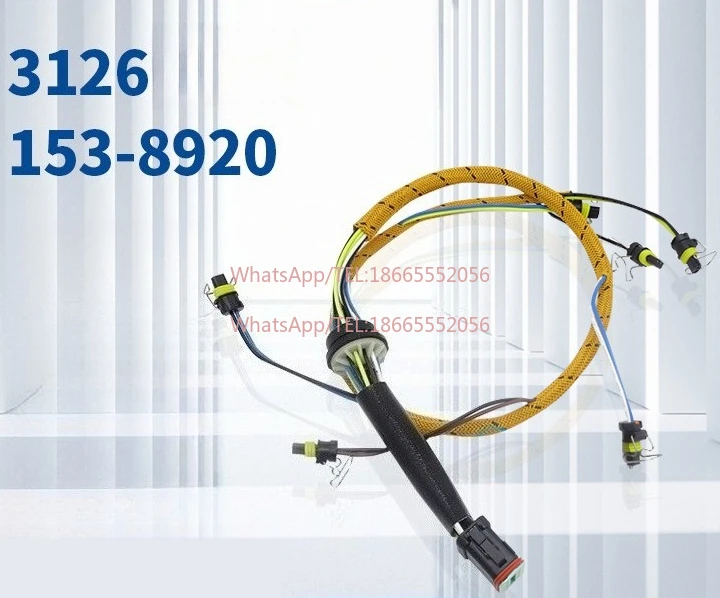 Excavator loading/unloading machine accessories 3126 fuel injector wiring harness 153-8920 for E325C/E322C
Excavator loading/unloading machine accessories 3126 fuel injector wiring harness 153-8920 for E325C/E322C