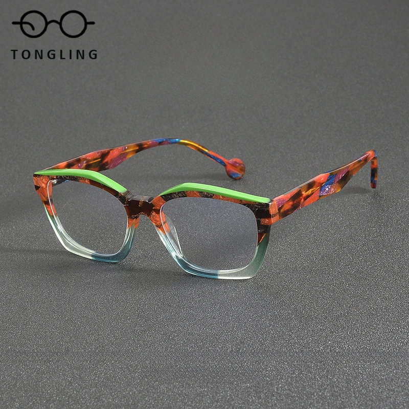 2025 New high quality fashion Classic Women patchwork Multicolor Acetate Men Business glasses frame with prescription lenses
2025 New high quality fashion Classic Women patchwork Multicolor Acetate Men Business glasses frame with prescription lenses