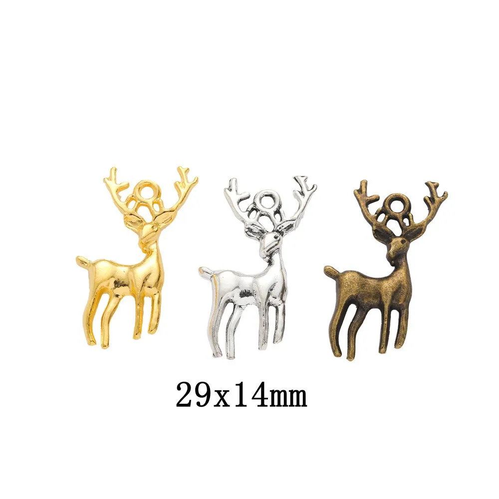 10PCS 29 * 14mm Three Color Optional DIY Zinc Alloy Jewelry Accessories Deer Pendant Pendant
10PCS 29 * 14mm Three Color Optional DIY Zinc Alloy Jewelry Accessories Deer Pendant Pendant