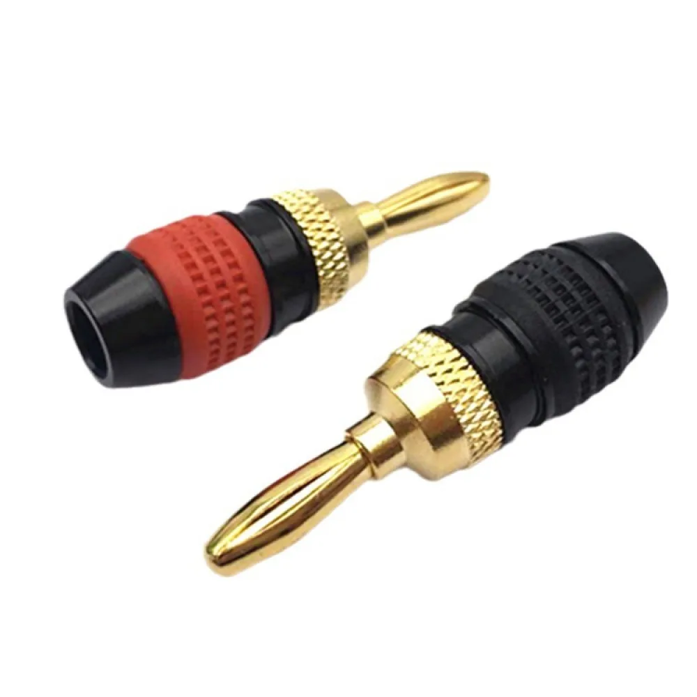 2PCS 4mm Copper Gold-plated Banana Head Wire Plug Banana Plug for Speaker/Power Amplifier Connector Speaker Wire Plug Leaf
2PCS 4mm Copper Gold-plated Banana Head Wire Plug Banana Plug for Speaker/Power Amplifier Connector Speaker Wire Plug Leaf