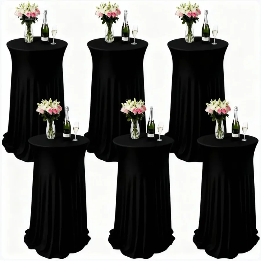 6 Pcs Spandex Stretch Round Cocktail Table Skirt 32x43 Inch High Top Table Covers Fitted Table Cloths for Wedding Bar Banquet P
6 Pcs Spandex Stretch Round Cocktail Table Skirt 32x43 Inch High Top Table Covers Fitted Table Cloths for Wedding Bar Banquet P