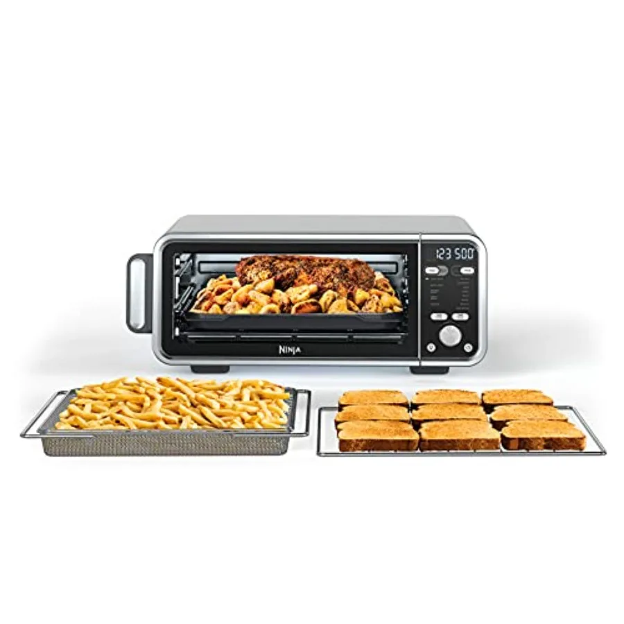 SP301 Dual Heat Air Fry Countertop 13-in-1 Oven Silver Extended Height XL Capacity Flip Up Away Storage Space Air Fry Basket Se
SP301 Dual Heat Air Fry Countertop 13-in-1 Oven Silver Extended Height XL Capacity Flip Up Away Storage Space Air Fry Basket Se