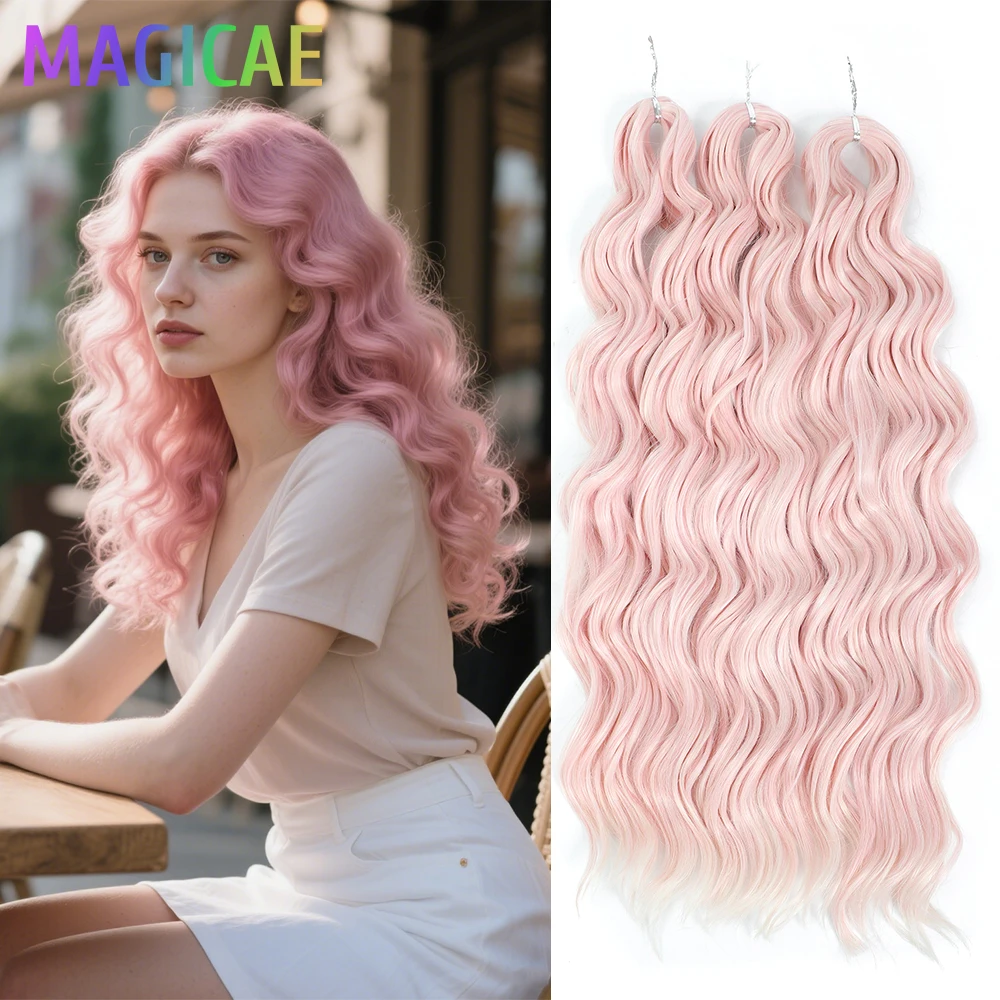 Anna 3Pcs Braids 24Inches 300g Pink Body Wave Twist Crochet Braiding Ombre Sliver White Synthetic Hair Extension Deep Wavy Braid
Anna 3Pcs Braids 24Inches 300g Pink Body Wave Twist Crochet Braiding Ombre Sliver White Synthetic Hair Extension Deep Wavy Braid
