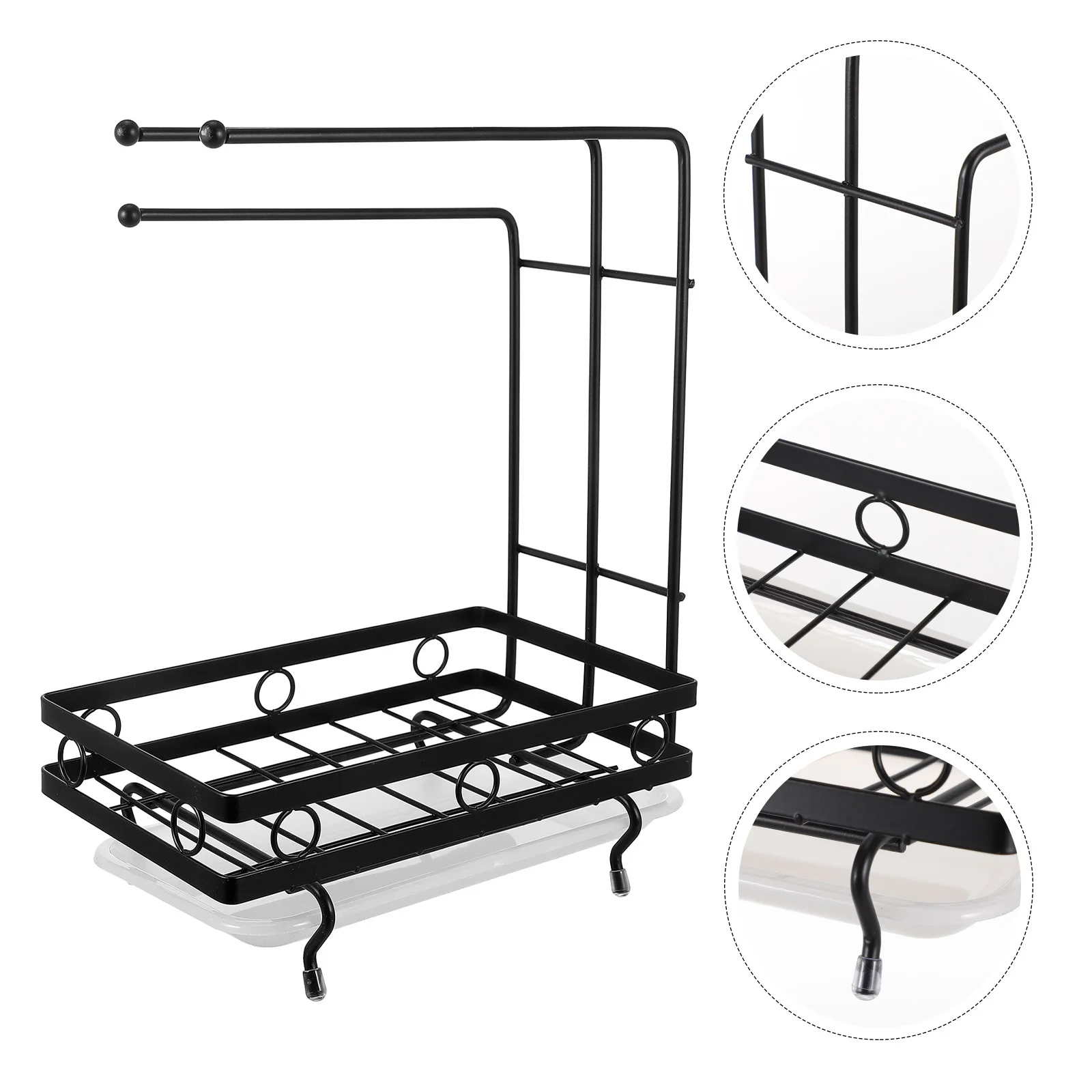 Kitchen Sponge Holder Detachable Sink Drain Rack Multipurpose Carbon Steel Sponge Dish Holder Towel Draining Rack Lightweight
Kitchen Sponge Holder Detachable Sink Drain Rack Multipurpose Carbon Steel Sponge Dish Holder Towel Draining Rack Lightweight