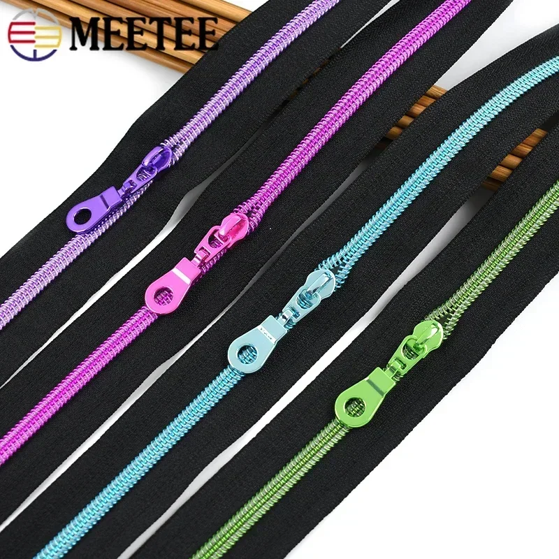 2/5/10Meters 5# Nylon Zippers with Sliders Colorful Teeth Zips Tape Roll Bag Jacket Clothes Zipper Puller DIY Sewing Accessories
2/5/10Meters 5# Nylon Zippers with Sliders Colorful Teeth Zips Tape Roll Bag Jacket Clothes Zipper Puller DIY Sewing Accessories
