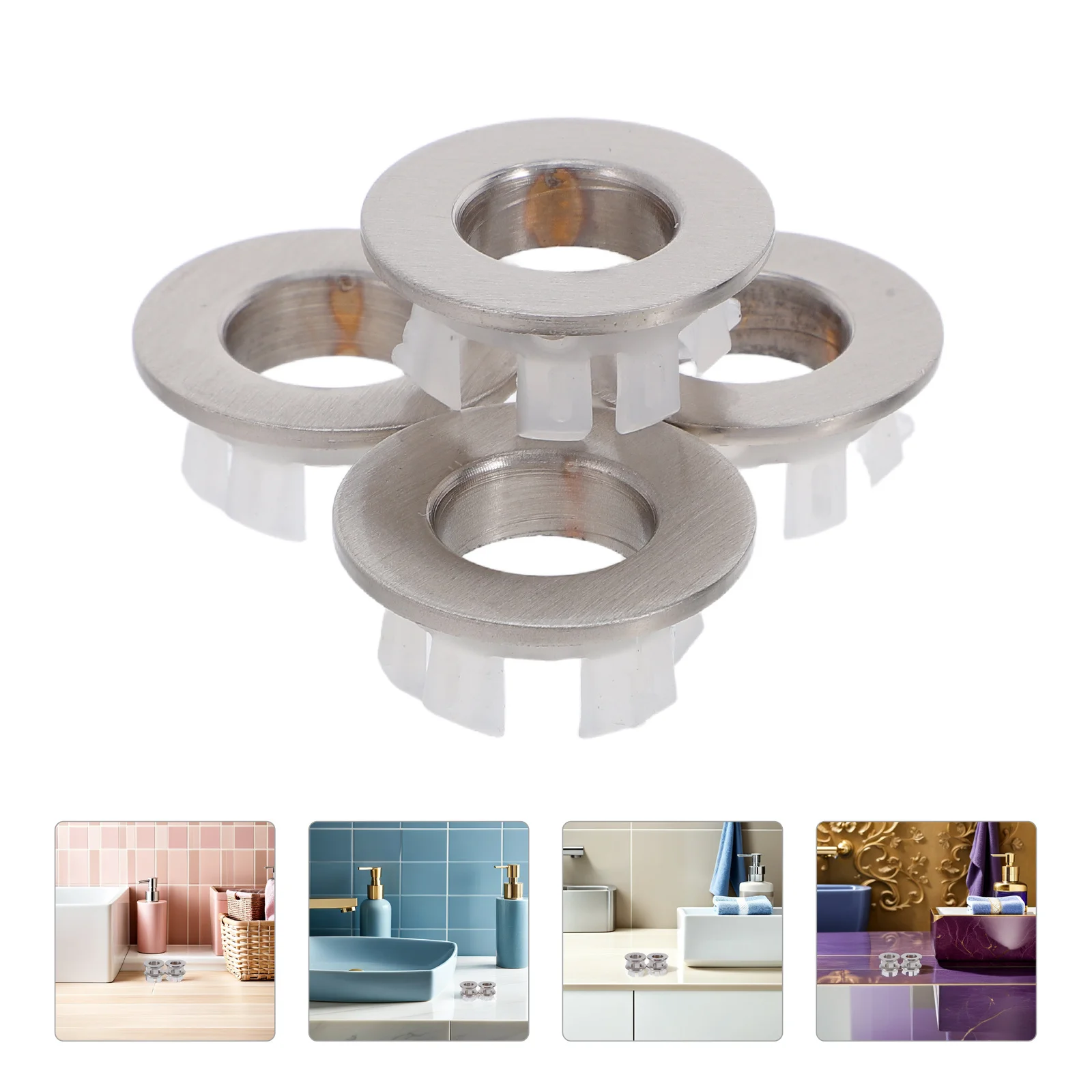 4 шт. декоративные крышки для отверстий для раковины, металлические вставки для раковины, колпачки для слива туалетного столика в ванной комнате, 22-24 мм, защита от брызг, перелив
4 шт. декоративные крышки для отверстий для раковины, металлические вставки для раковины, колпачки для слива туалетного столика в ванной комнате, 22-24 мм, защита от брызг, перелив