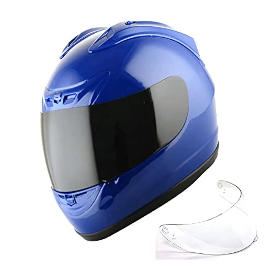 Motorcycle full face helmet for street riding, polycarbonate shell, matte black, lightweight and DOT certified with one extra c
Motorcycle full face helmet for street riding, polycarbonate shell, matte black, lightweight and DOT certified with one extra c