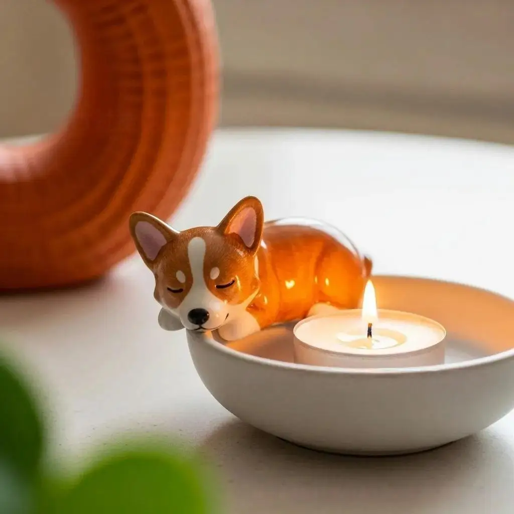 Cat Dog Animal Candle Holder Warming Paws Scented Light Holder Cute Candlestick Lamp Holder Cartoon for Animal Lovers
Cat Dog Animal Candle Holder Warming Paws Scented Light Holder Cute Candlestick Lamp Holder Cartoon for Animal Lovers 