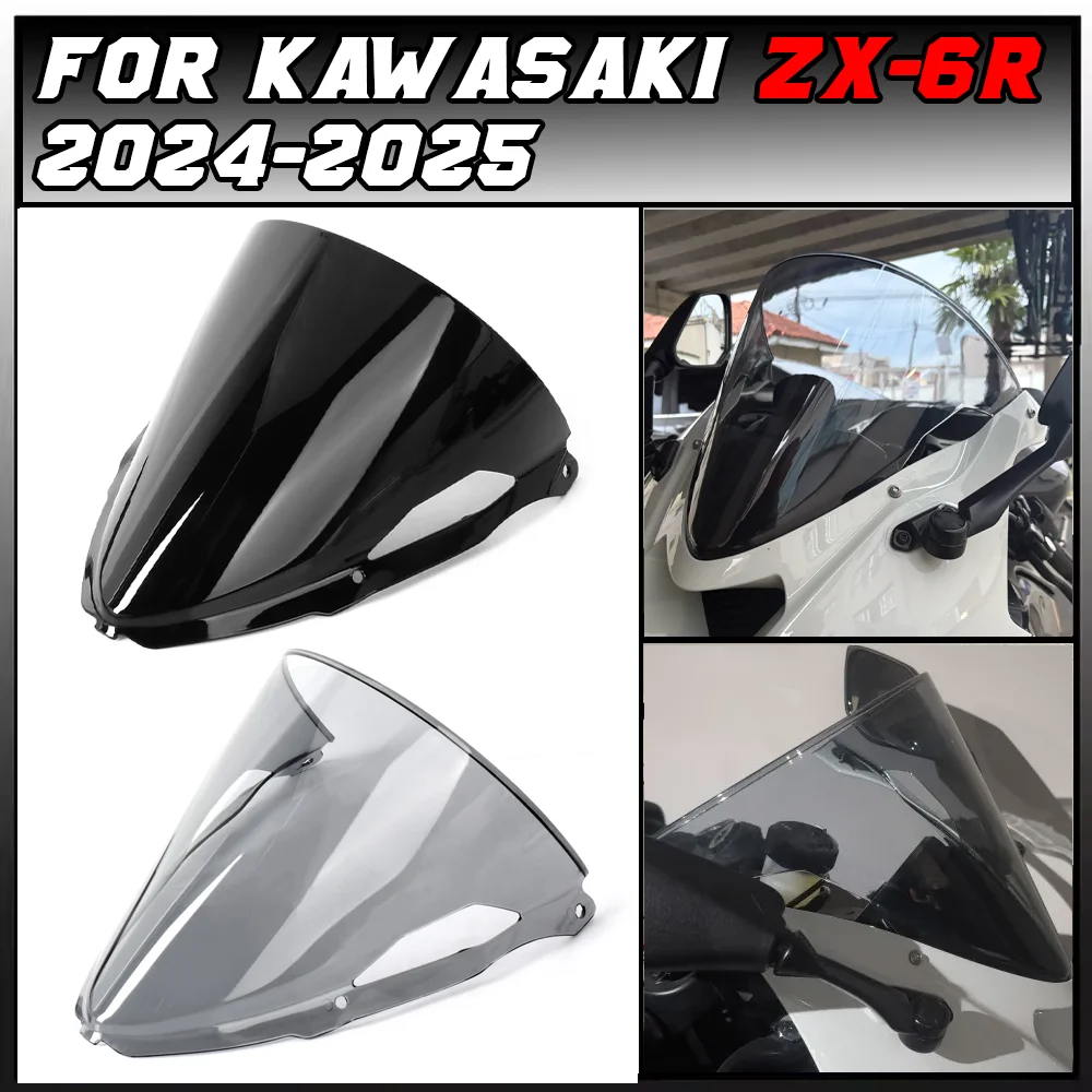 For Kawasaki Ninja ZX-6R ZX 6R ZX6R 2024 2025 Motorcycle Sport Windshield Visor Windscreen Wind Deflectors Screen
For Kawasaki Ninja ZX-6R ZX 6R ZX6R 2024 2025 Motorcycle Sport Windshield Visor Windscreen Wind Deflectors Screen