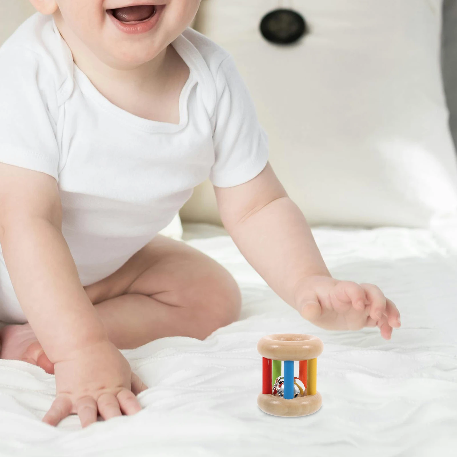 Wooden Colorful Baby Music Instrument Shaking Bell Kids Grasping Training Infant Sensory Development Educational
Wooden Colorful Baby Music Instrument Shaking Bell Kids Grasping Training Infant Sensory Development Educational
