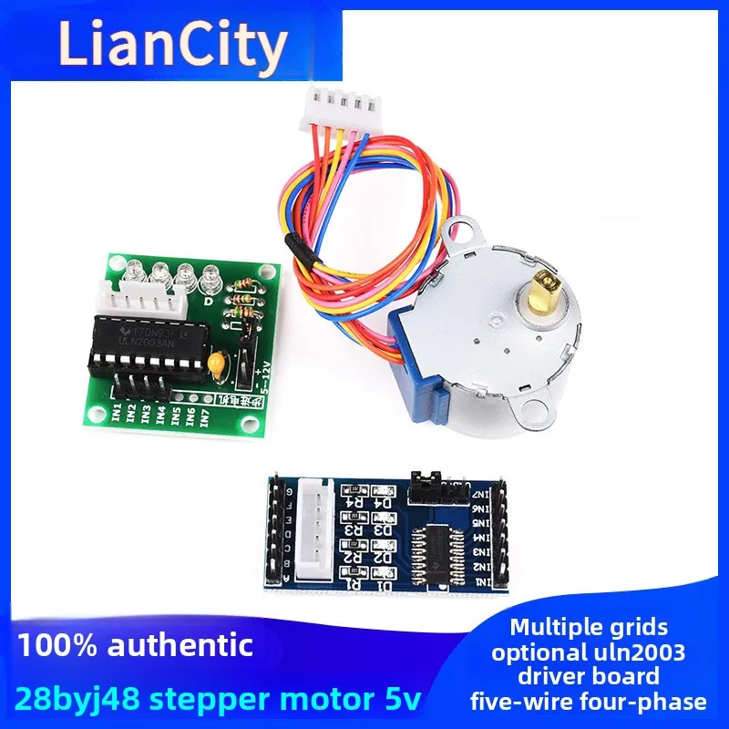 5V Four-Phase Five-Wire Stepper Motor Driver Module for 51 Microcontroller Expansion ULN2003 28BYJ48
5V Four-Phase Five-Wire Stepper Motor Driver Module for 51 Microcontroller Expansion ULN2003 28BYJ48