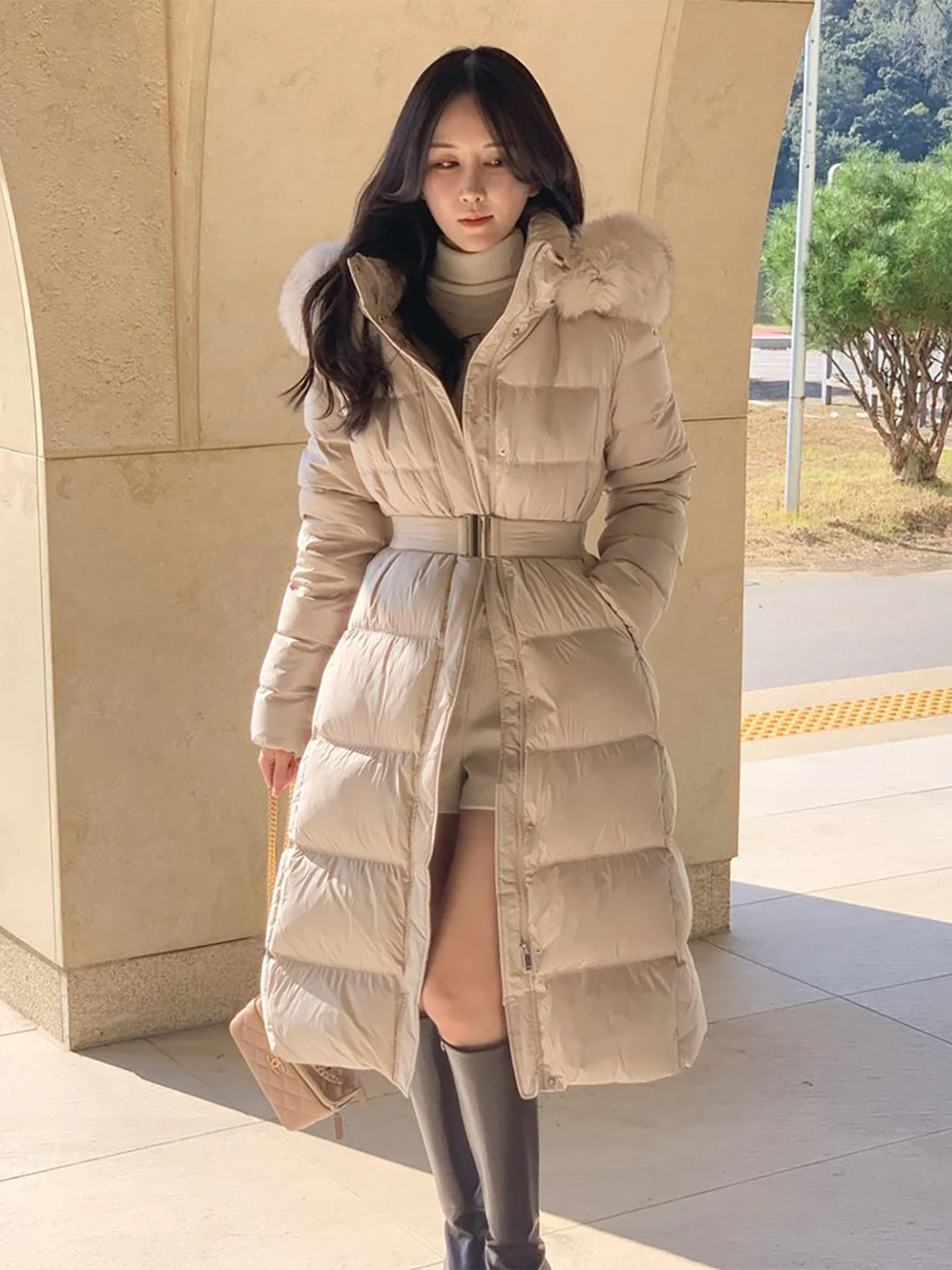 Women's Long down Jacket 2025 New Style Slim Fit Thick Warm Fashionable Duck Feather Outerwear Winter Coat Korean Style Commute
Women's Long down Jacket 2025 New Style Slim Fit Thick Warm Fashionable Duck Feather Outerwear Winter Coat Korean Style Commute