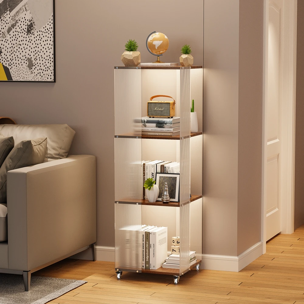 Freestanding Bookshelf Acrylic Storage Display Organizer Stand with 360 Degree Casters
Freestanding Bookshelf Acrylic Storage Display Organizer Stand with 360 Degree Casters
