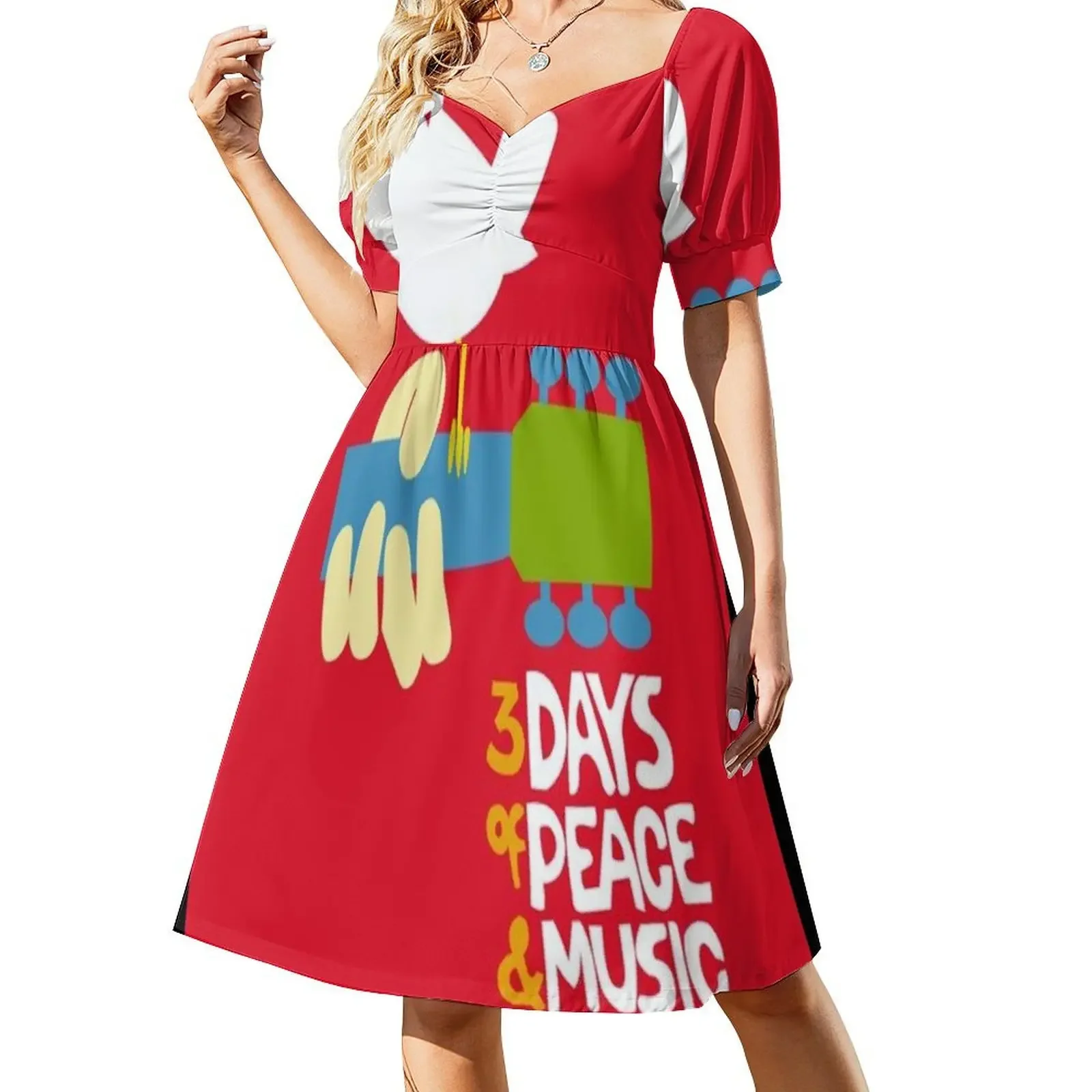 Woodstock Short-Sleeved Dress Woman's evening dress women's evening dresses 2025
Woodstock Short-Sleeved Dress Woman's evening dress women's evening dresses 2025