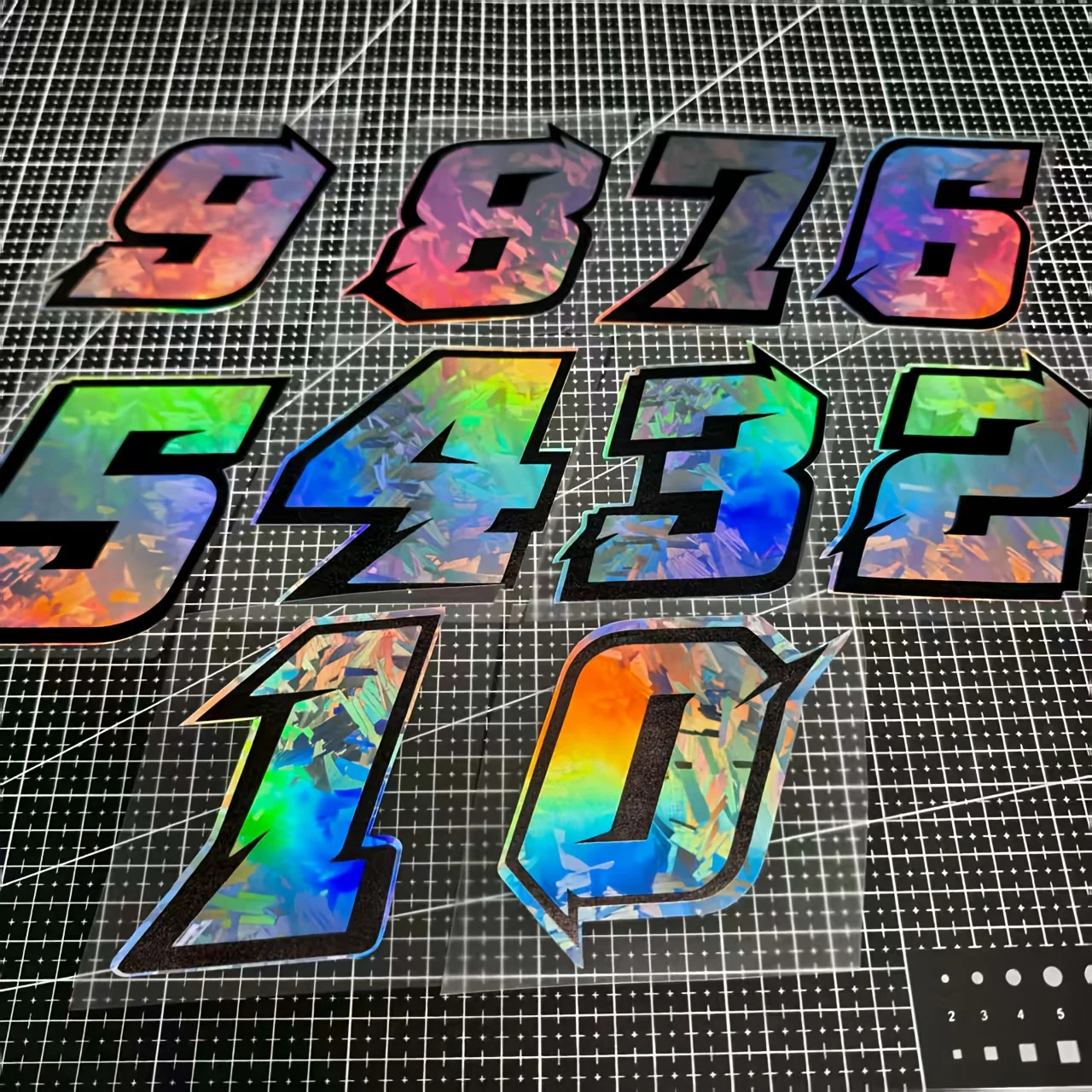Iridescent Holographic Racing Number Decals, Waterproof Stickers for Car Motorcycle
Iridescent Holographic Racing Number Decals, Waterproof Stickers for Car Motorcycle