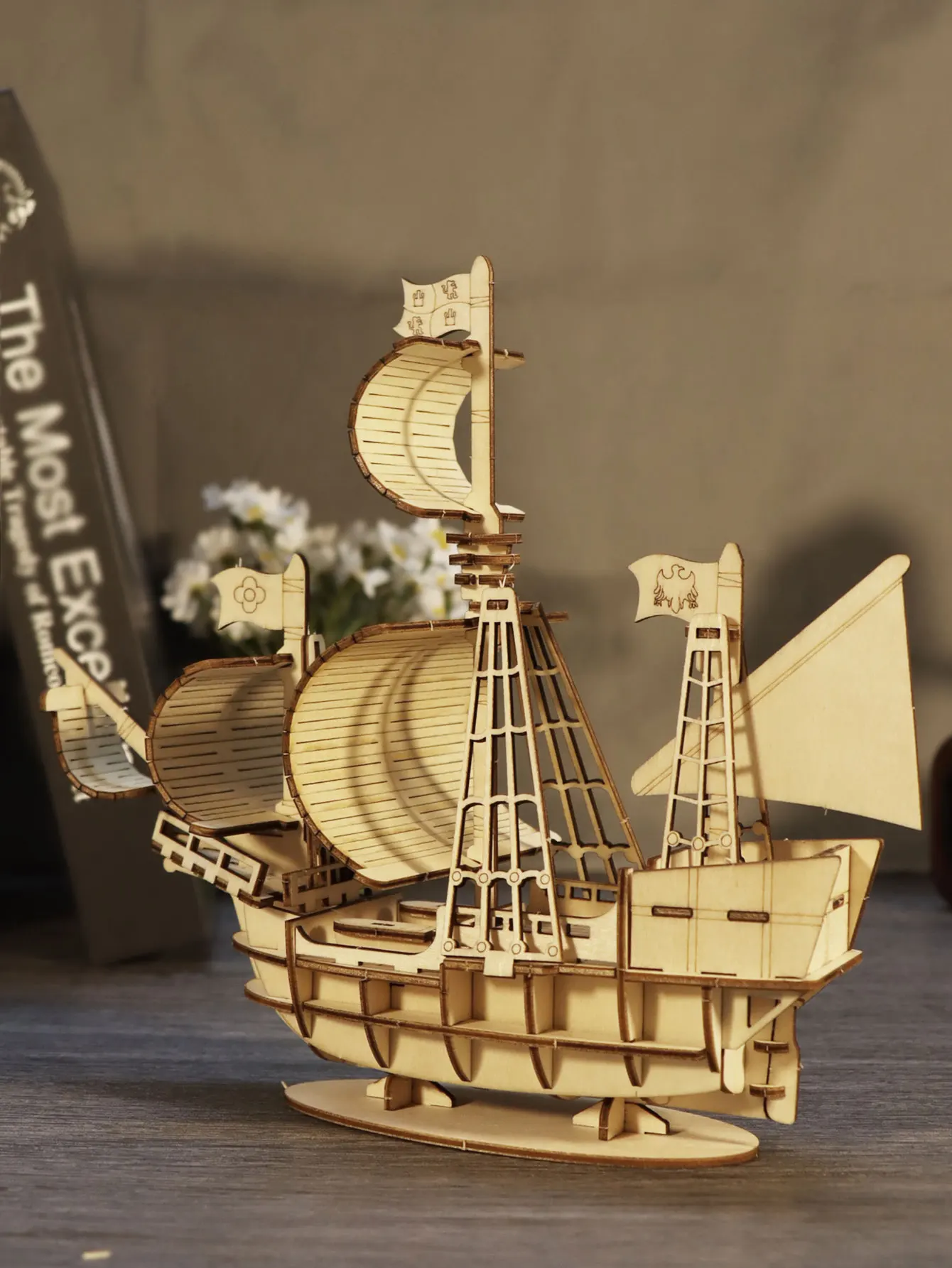 3D Wooden Puzzles Ocean Sailboat Model Kits Brainteaser Christmas Birthday Gifts for Adults and Teens handmade
3D Wooden Puzzles Ocean Sailboat Model Kits Brainteaser Christmas Birthday Gifts for Adults and Teens handmade