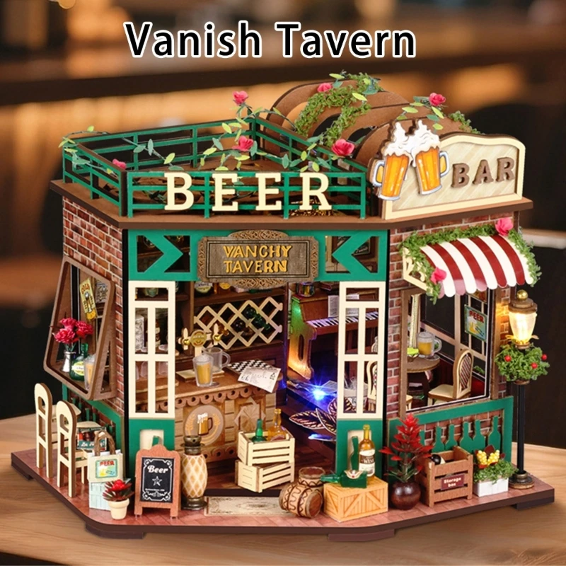 Wooden Puzzle Assembly Toy Beer Bar Pubs Landscape Construction Set For Home Decor And Family Bonding A2UB
Wooden Puzzle Assembly Toy Beer Bar Pubs Landscape Construction Set For Home Decor And Family Bonding A2UB