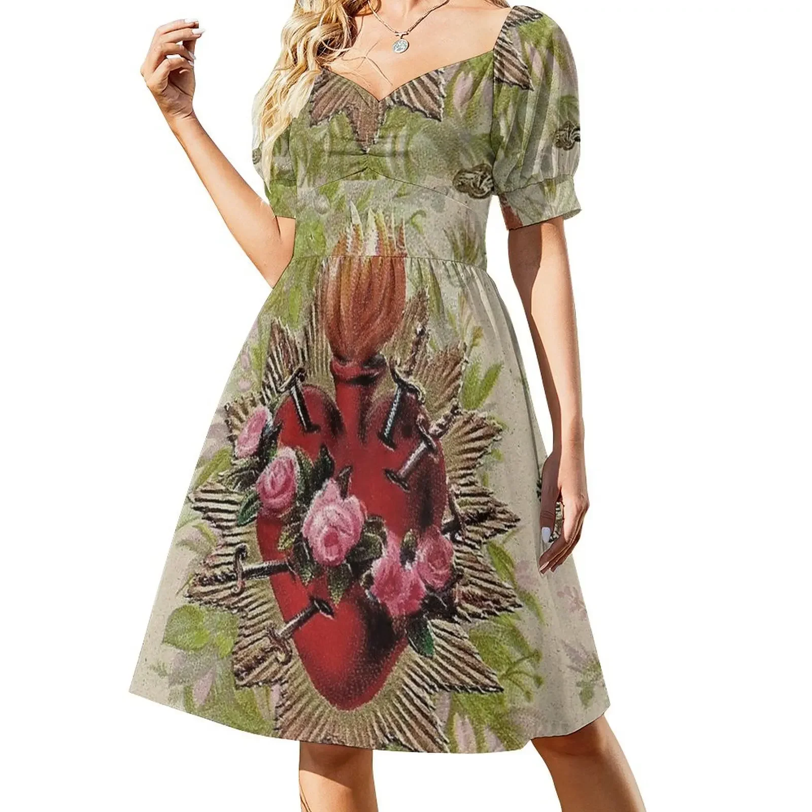 The Heart Is Sacred Short-Sleeved Dress women's fashion dresses Aesthetic clothing Bridesmaid dress woman
The Heart Is Sacred Short-Sleeved Dress women's fashion dresses Aesthetic clothing Bridesmaid dress woman