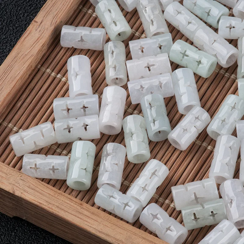 Natural Myanmar Jadeite Tube Beads For Jewelry Making Diy Bracelet Beaded Necklace Grade A Burma Jade Carving Bead Accessories
Natural Myanmar Jadeite Tube Beads For Jewelry Making Diy Bracelet Beaded Necklace Grade A Burma Jade Carving Bead Accessories