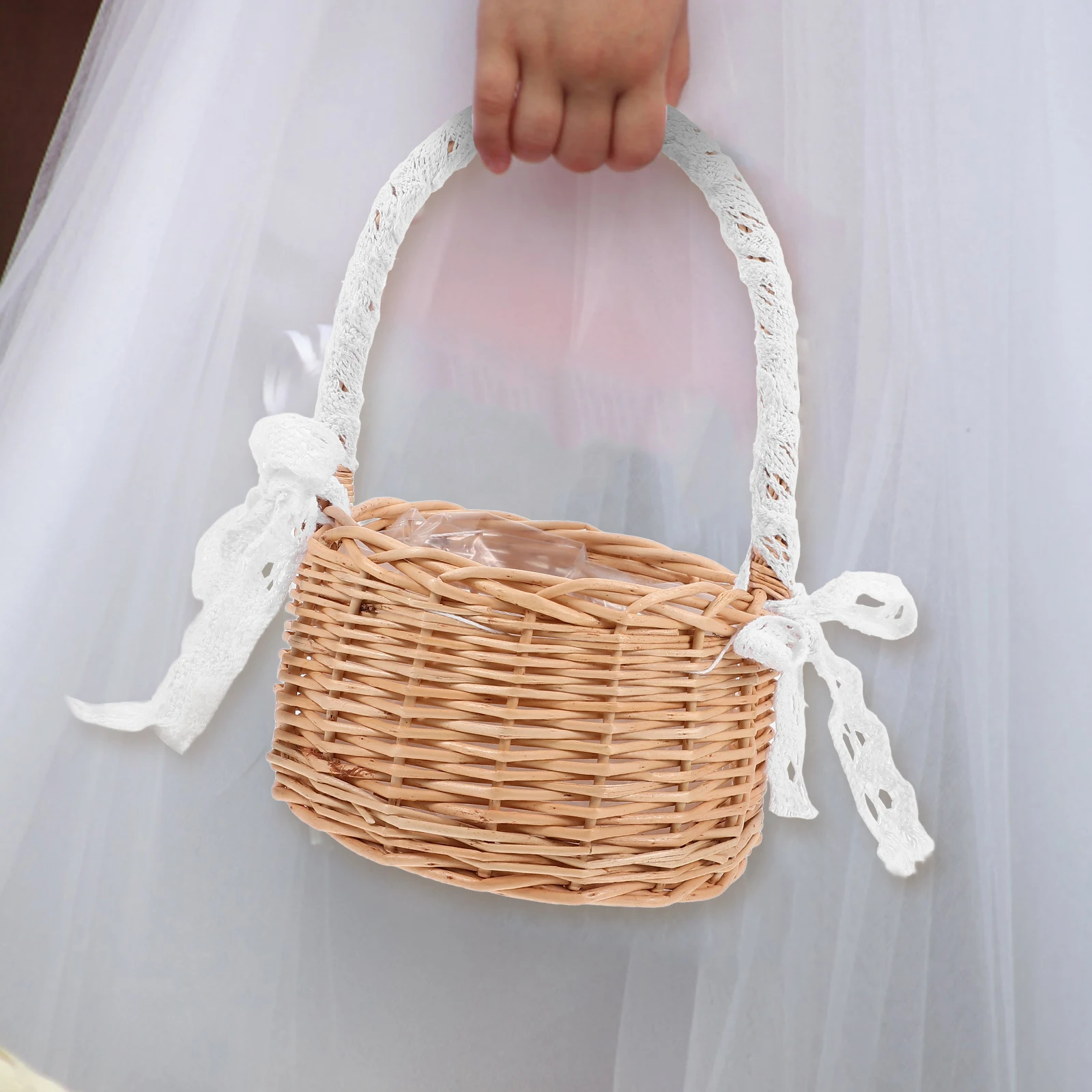 Elegant Woven Girl Bridal Gift Home Decor Woven Flower Basket Storage Handmade Basket Handle Wedding Party Crafts
Elegant Woven Girl Bridal Gift Home Decor Woven Flower Basket Storage Handmade Basket Handle Wedding Party Crafts