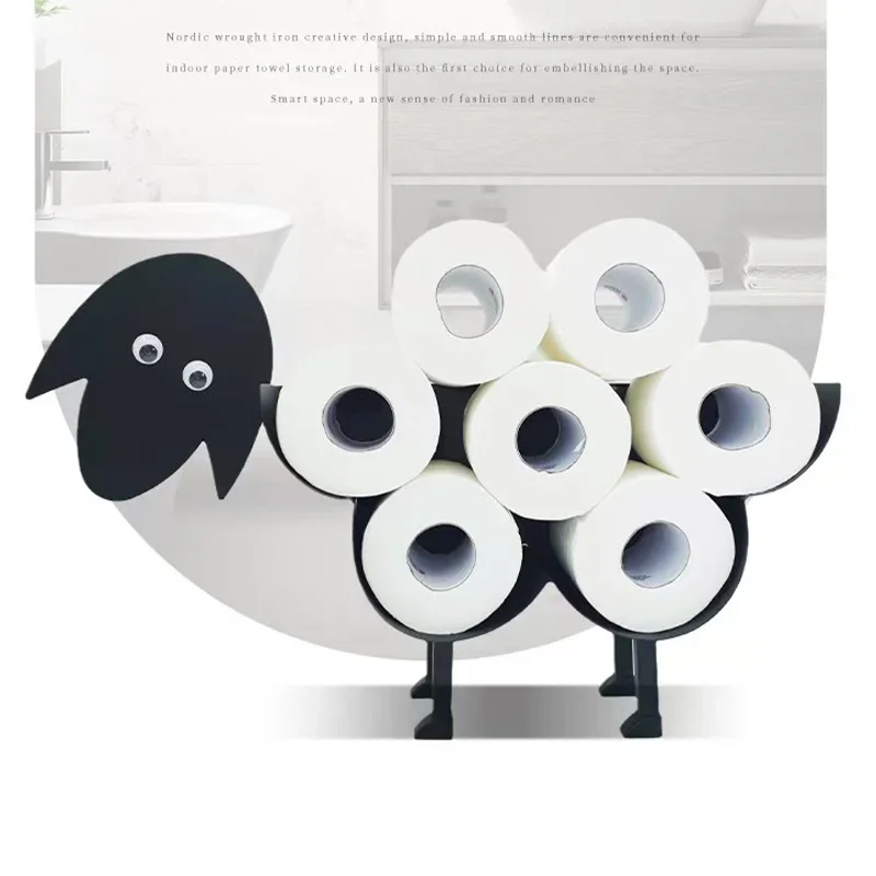 Simple Modern Wrought Iron Black Large Cotton Sheep Tissue Holder Living Room Bathroom Household Storage Animal Tissue Holder
Simple Modern Wrought Iron Black Large Cotton Sheep Tissue Holder Living Room Bathroom Household Storage Animal Tissue Holder