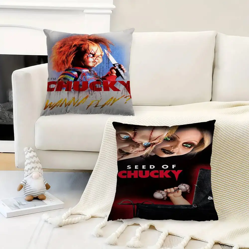 Chucky Horror Movie Personalized Picture Text Home Decorative Pillows Household Gifts 45x45cm
Chucky Horror Movie Personalized Picture Text Home Decorative Pillows Household Gifts 45x45cm