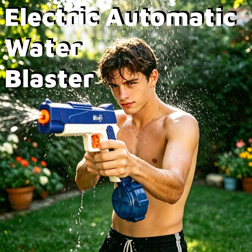 Electric Auto 1911 Water Blaster | Dual Mag Drum & Clip | Rechargeable Continuous Fire Summer Pool Beach Water Fight Toy
Electric Auto 1911 Water Blaster | Dual Mag Drum & Clip | Rechargeable Continuous Fire Summer Pool Beach Water Fight Toy