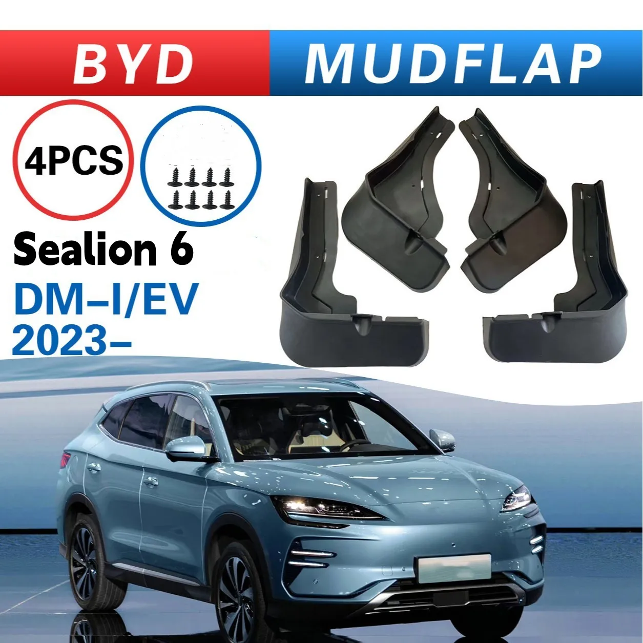Передние и задние брызговики для BYD Sealion 6, уплотнение U 2023 2024 2025, брызговики, защита колес, аксессуары для крыльев
Передние и задние брызговики для BYD Sealion 6, уплотнение U 2023 2024 2025, брызговики, защита колес, аксессуары для крыльев