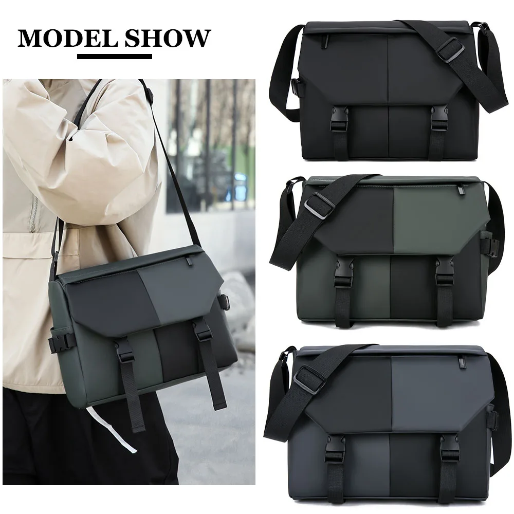 Color Block Patchwork Trendy Messenger Bag Men Waterproof Large Capacity Single Shoulder Bag Commute Briefcases Crossbody Bags
Color Block Patchwork Trendy Messenger Bag Men Waterproof Large Capacity Single Shoulder Bag Commute Briefcases Crossbody Bags