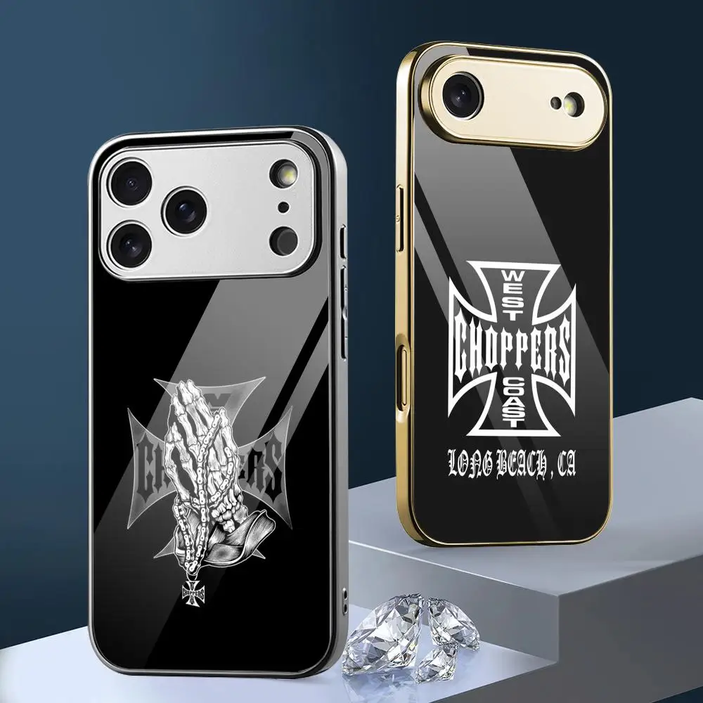 W-West Coast C-Choppers Phone Case For iPhone 17 16 15 14 13 12Pro Max Plus Electroplated Metal Case Glass Back Protective Cover
W-West Coast C-Choppers Phone Case For iPhone 17 16 15 14 13 12Pro Max Plus Electroplated Metal Case Glass Back Protective Cover