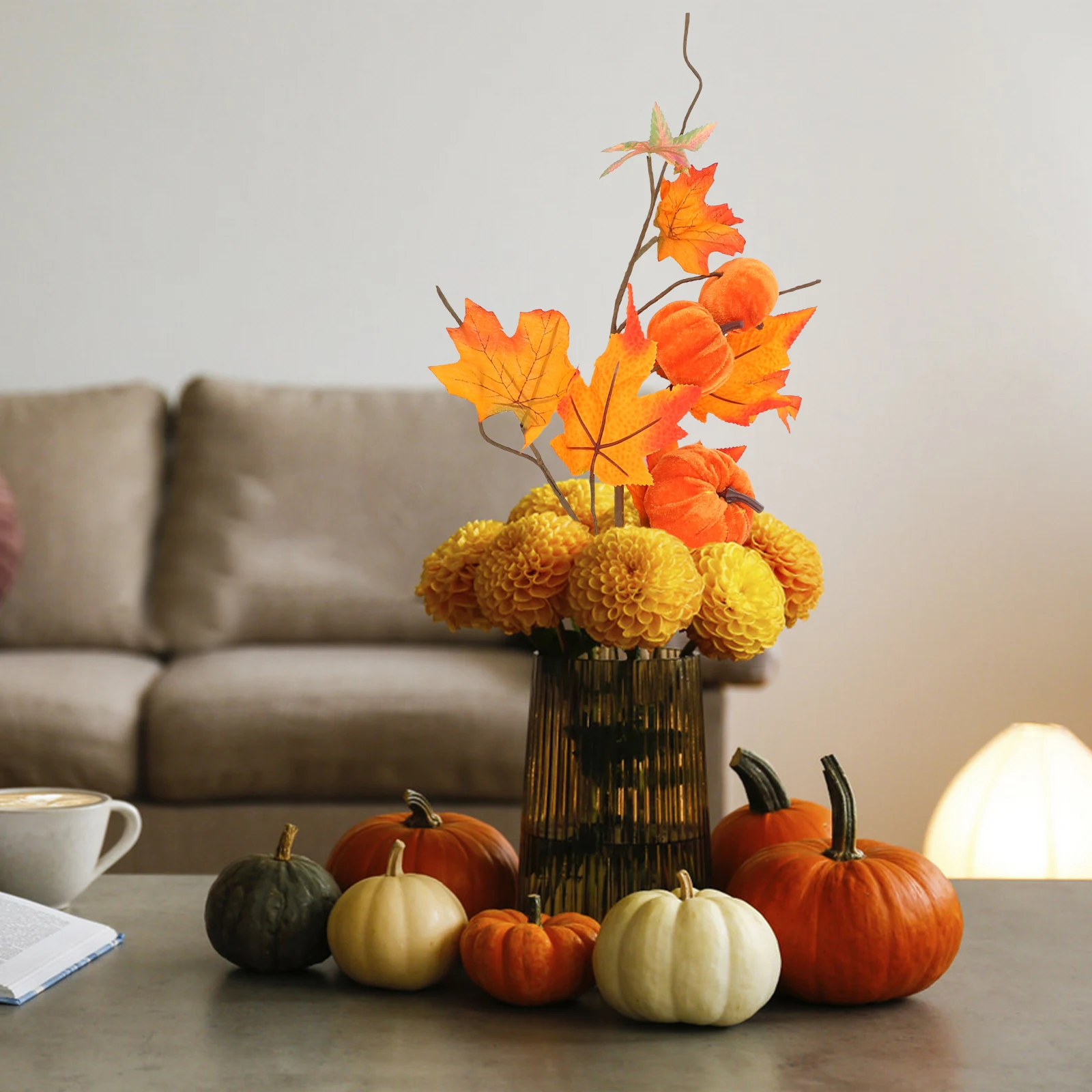 Simulation Pumpkin Ornaments Autumn Garland Maple Leaf Stems Artificial Branches Berry Manual
Simulation Pumpkin Ornaments Autumn Garland Maple Leaf Stems Artificial Branches Berry Manual