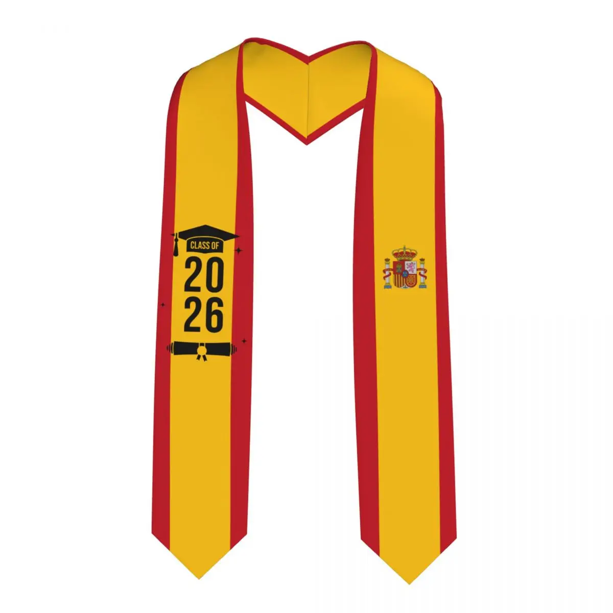 Class Of 2026 Spain Flag Graduation Stole Sash Scarf For International Students Proud 183CM Long
Class Of 2026 Spain Flag Graduation Stole Sash Scarf For International Students Proud 183CM Long