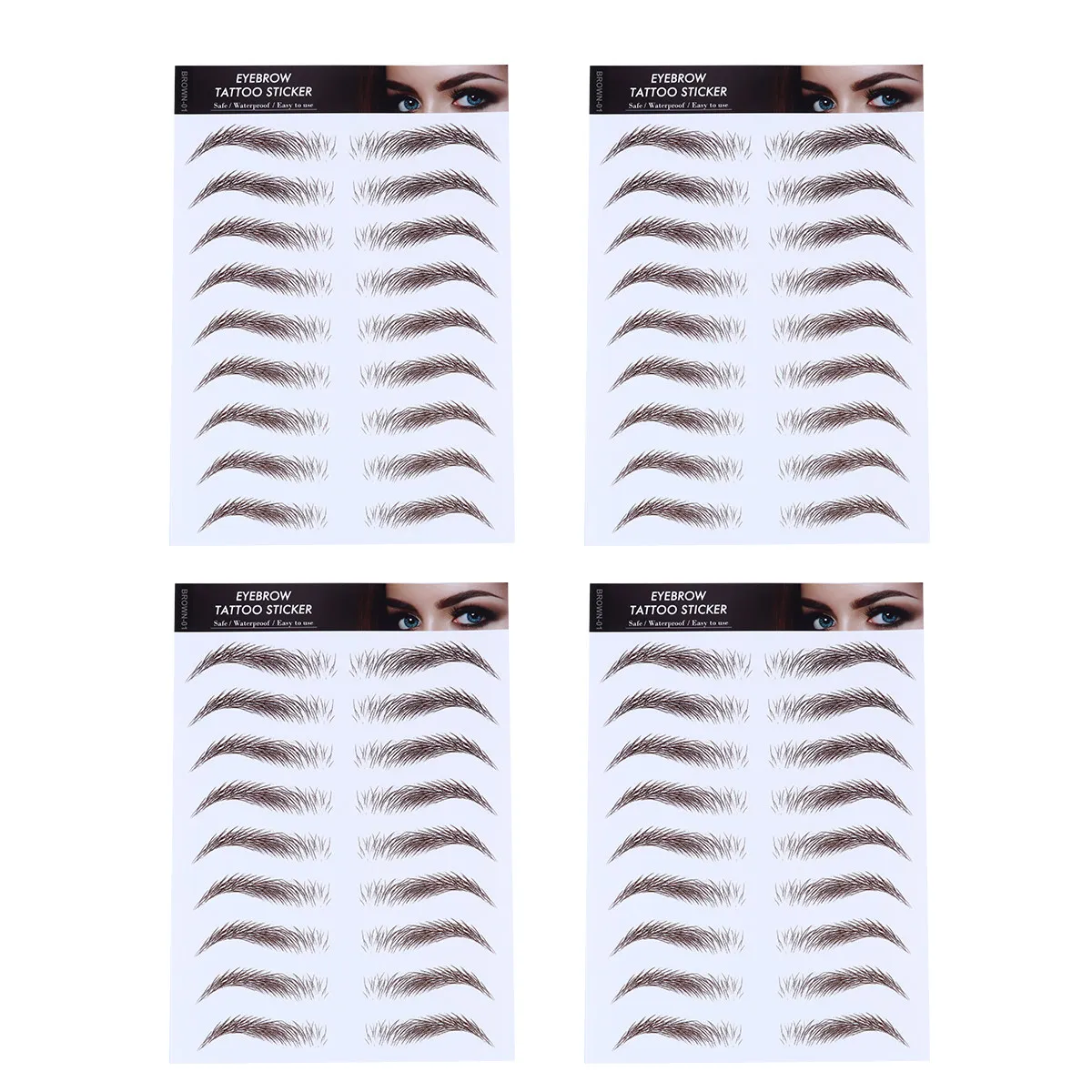 4Pcs Eyebrow Stickers 6D Hair-Like Waterproof Fake Eyebrows Reusable Natural Style False Eyebrows Cosmetics Perfect Face Shaping
4Pcs Eyebrow Stickers 6D Hair-Like Waterproof Fake Eyebrows Reusable Natural Style False Eyebrows Cosmetics Perfect Face Shaping