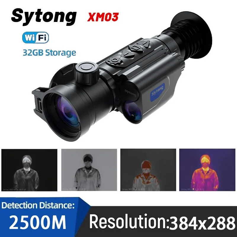 Тепловизор Sytong XM03 для охоты, 2500 м, инфракрасный тепловой монокуляр ночного видения, тепловизионная камера для наружного наблюдения
Тепловизор Sytong XM03 для охоты, 2500 м, инфракрасный тепловой монокуляр ночного видения, тепловизионная камера для наружного наблюдения