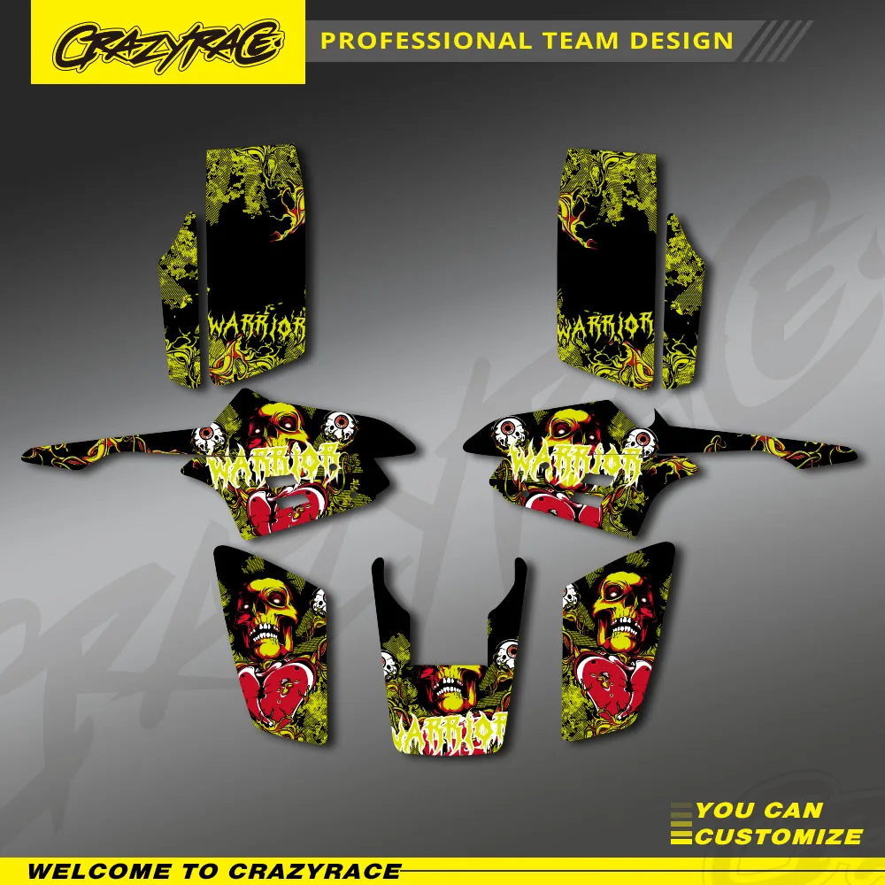 New Style CRAZYRACE Motorcycle Sticker For Yamaha Warrior 350 ATV All Years Graphics Background Decals Stickers Custom Number
New Style CRAZYRACE Motorcycle Sticker For Yamaha Warrior 350 ATV All Years Graphics Background Decals Stickers Custom Number